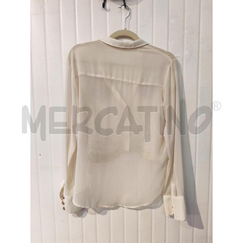 CAMICIA DONNA FRACOMINA CREMA FIORI LILLA | Mercatino dell'Usato Mestre 3