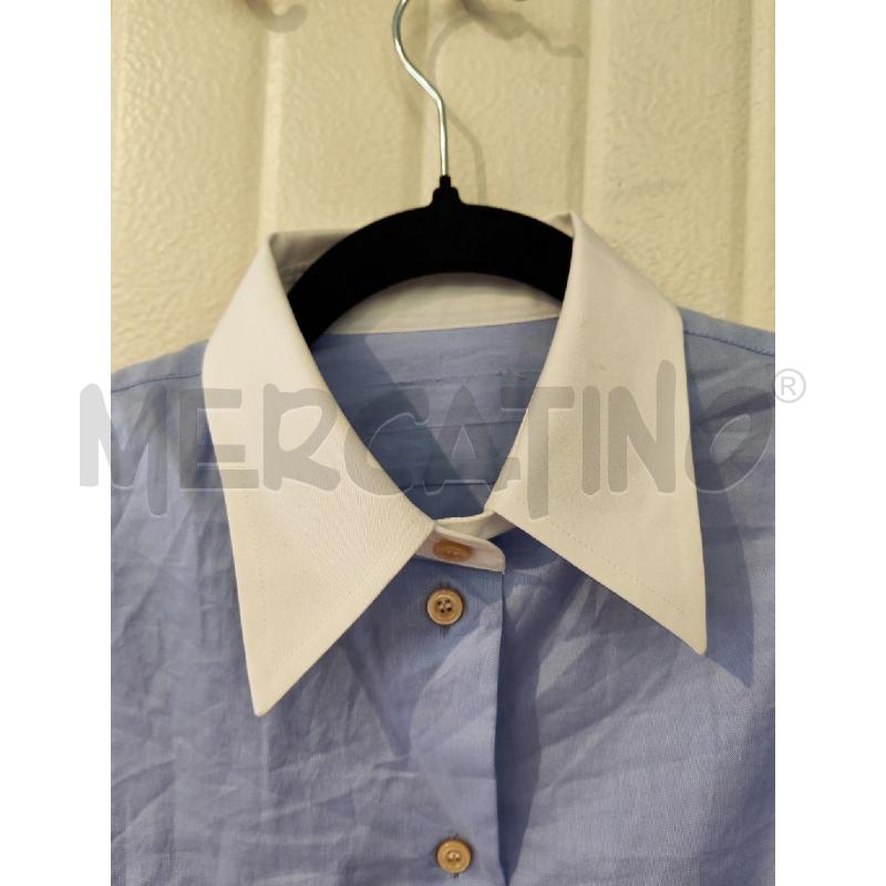 CAMICIA DONNA GUCCI AZZURRA COLLETTO BIANCO | Mercatino dell'Usato Mestre 2