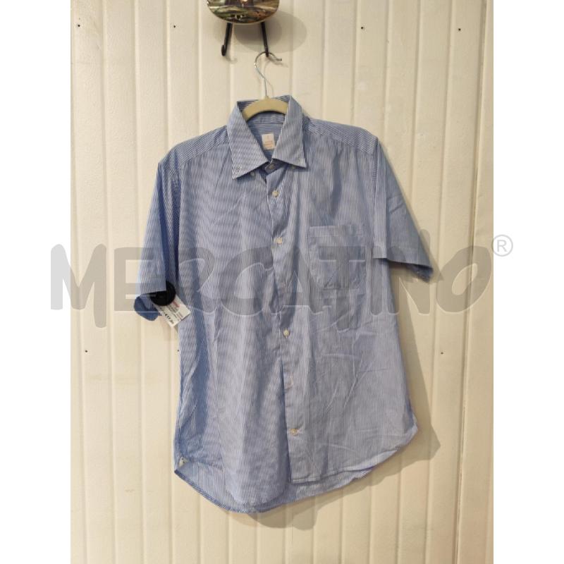 CAMICIA DONNA MASTEI FERRETTI AZZURRA RIGHINE BIANCHE | Mercatino dell'Usato Mestre 1