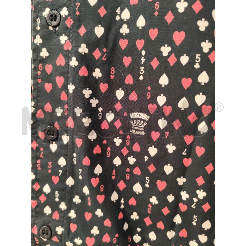CAMICIA DONNA MOSCHINO NER FANTASIA CARTE DA GIOCO | Mercatino dell'Usato Mestre 2