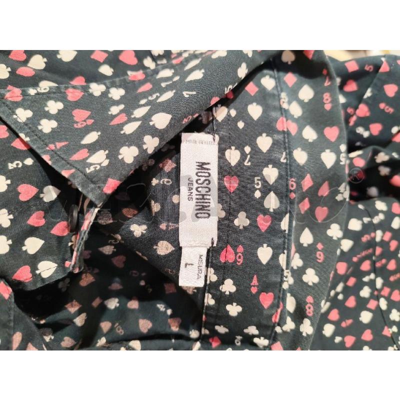 CAMICIA DONNA MOSCHINO NER FANTASIA CARTE DA GIOCO | Mercatino dell'Usato Mestre 3