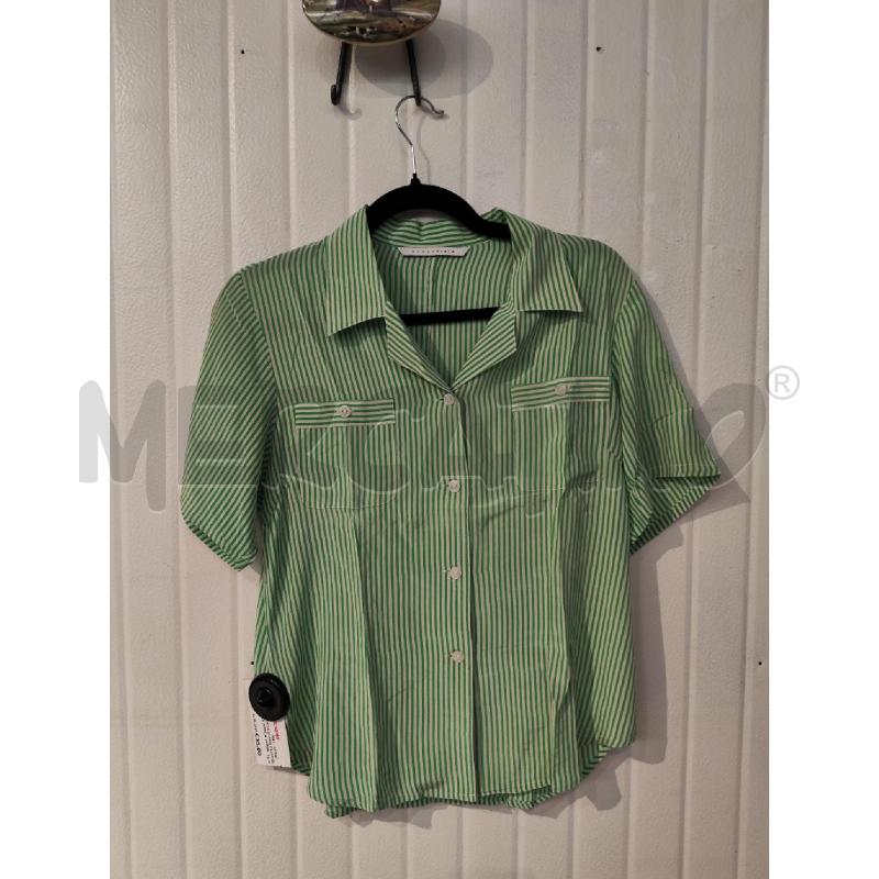 CAMICIA DONNA PENNYBLACK BIANCA VERDE RIGHE  | Mercatino dell'Usato Mestre 1