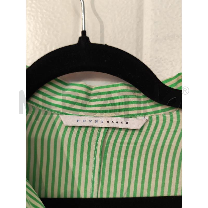 CAMICIA DONNA PENNYBLACK BIANCA VERDE RIGHE  | Mercatino dell'Usato Mestre 2