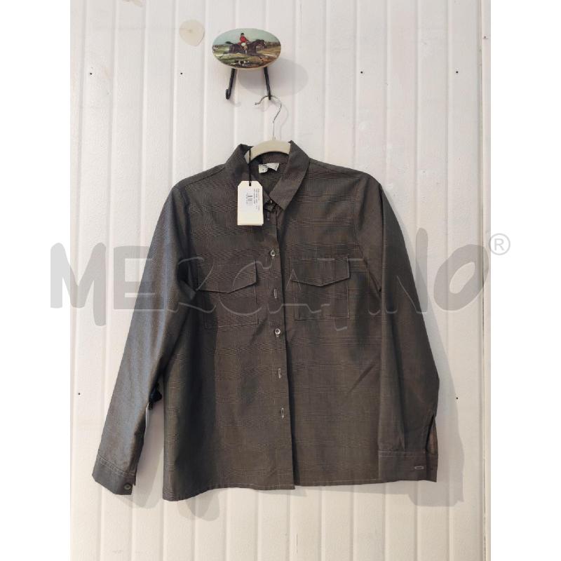 CAMICIA DONNA PROGETTO QUID MARRONE GRIGIA PRINCIPE DI GALLES | Mercatino dell'Usato Mestre 1