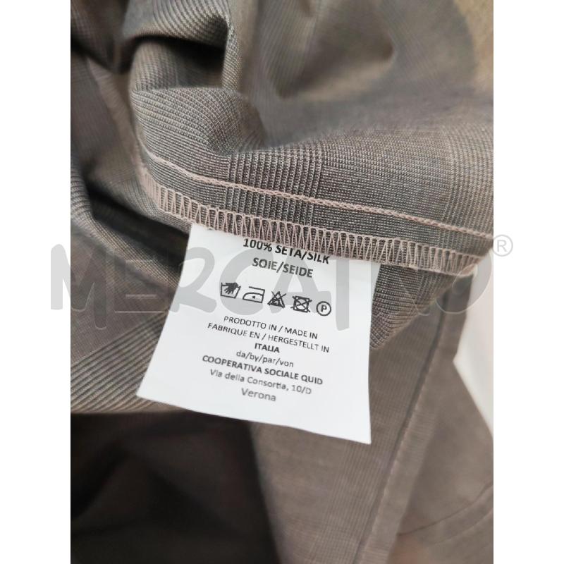 CAMICIA DONNA PROGETTO QUID MARRONE GRIGIA PRINCIPE DI GALLES | Mercatino dell'Usato Mestre 3