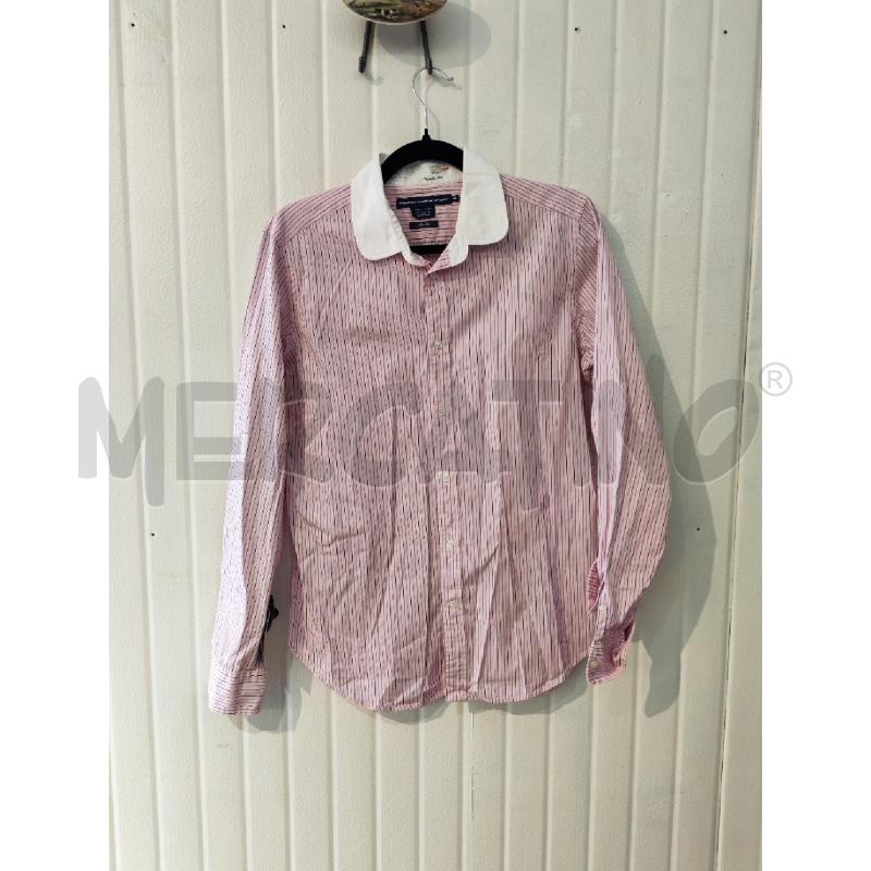 CAMICIA DONNA RALPH LAUREN ROSA A RIGHINE BLU | Mercatino dell'Usato Mestre 1
