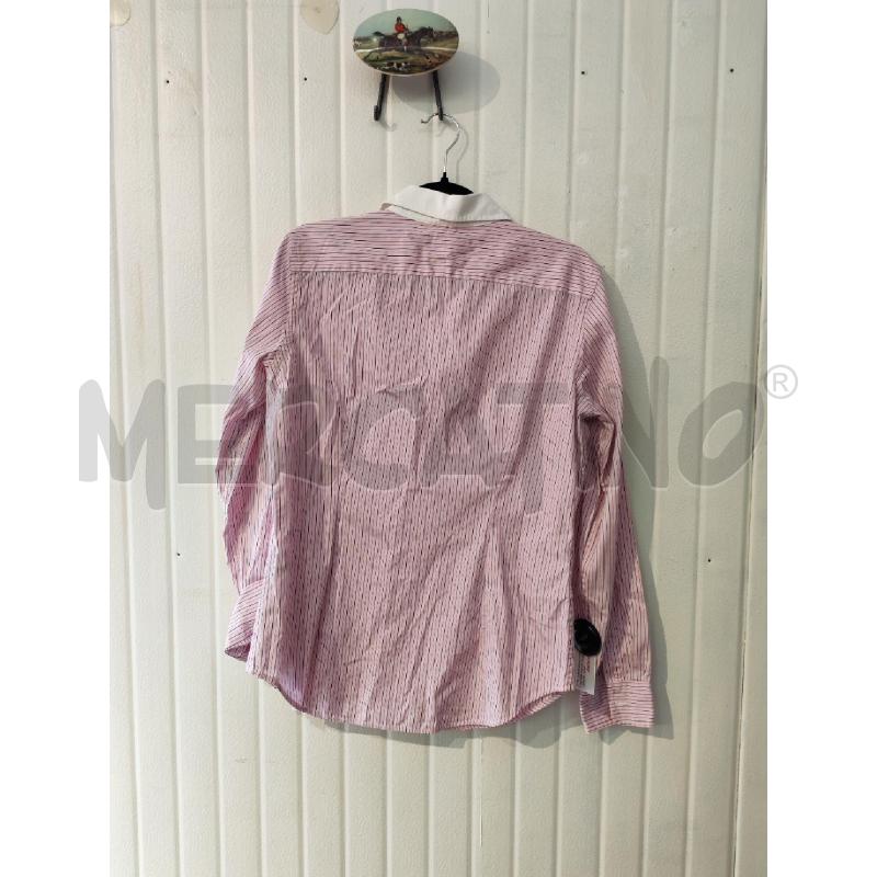 CAMICIA DONNA RALPH LAUREN ROSA A RIGHINE BLU | Mercatino dell'Usato Mestre 4