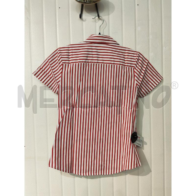 CAMICIA DONNA TOMMY HILFIGER ROSSO BIANCO RIGHE  | Mercatino dell'Usato Mestre 3