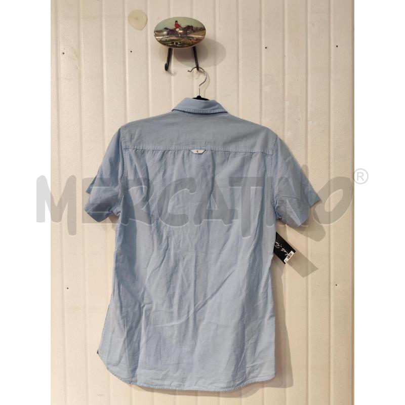 CAMICIA UOMO CALVIN KLEIN AZZURRA MANICHE CORTE | Mercatino dell'Usato Mestre 3