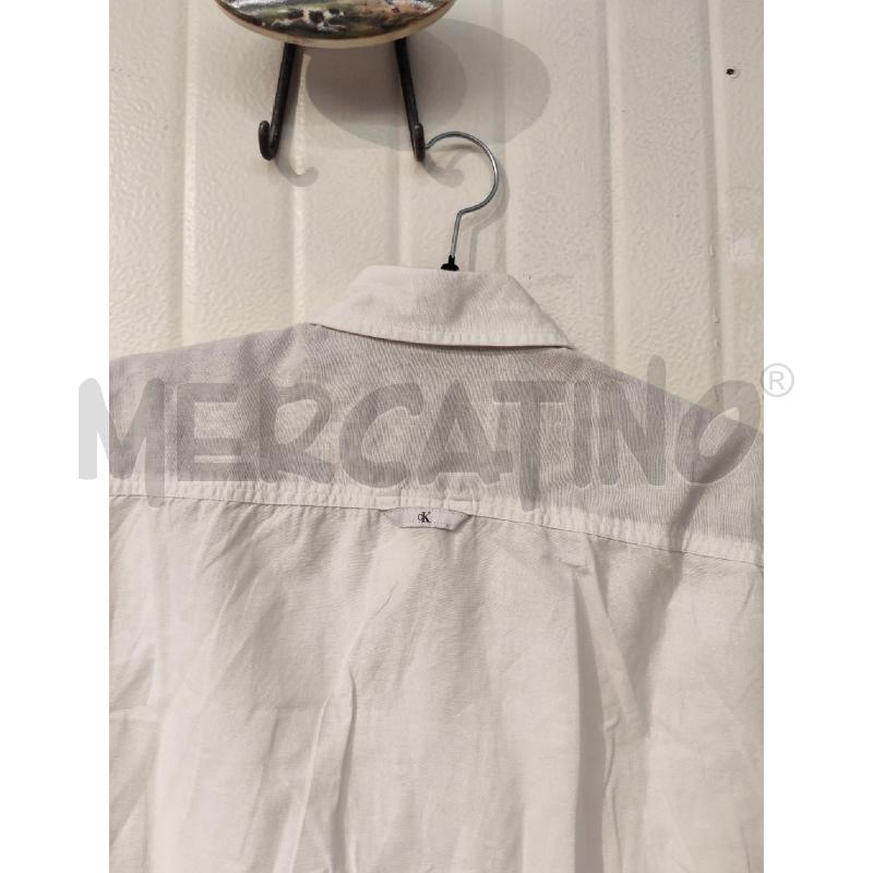 CAMICIA UOMO CALVIN KLEIN BIANCA MANICHE CORTE | Mercatino dell'Usato Mestre 4