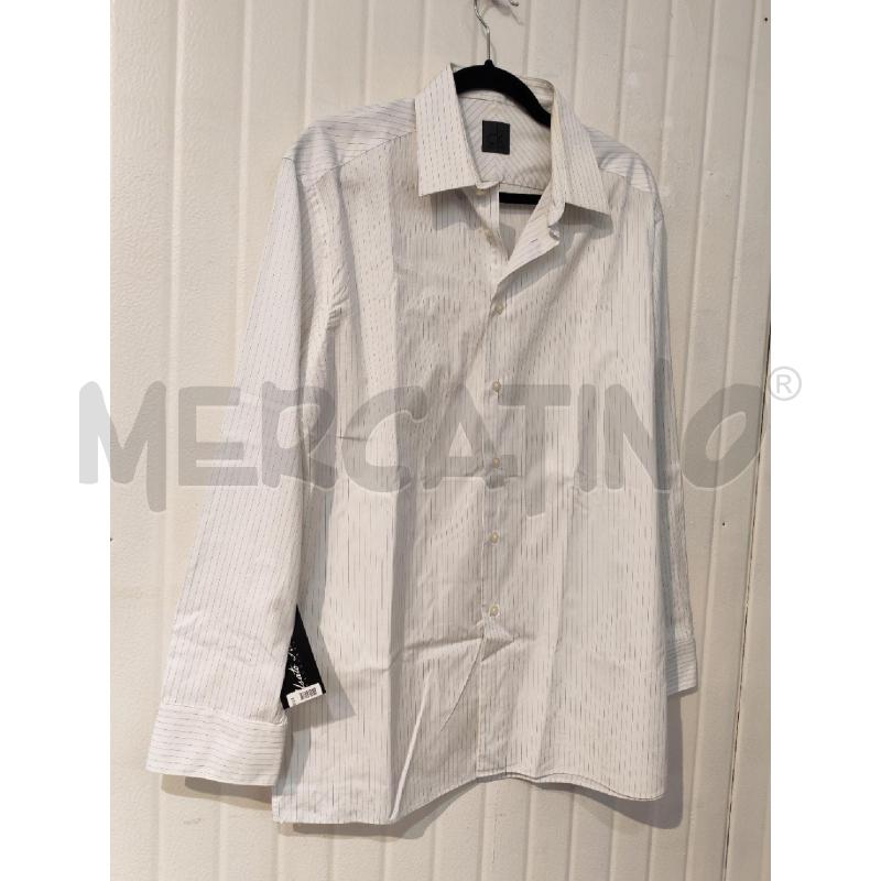 CAMICIA UOMO CALVIN KLEIN BIANCA RIGHINE AZZURRE | Mercatino dell'Usato Mestre 3