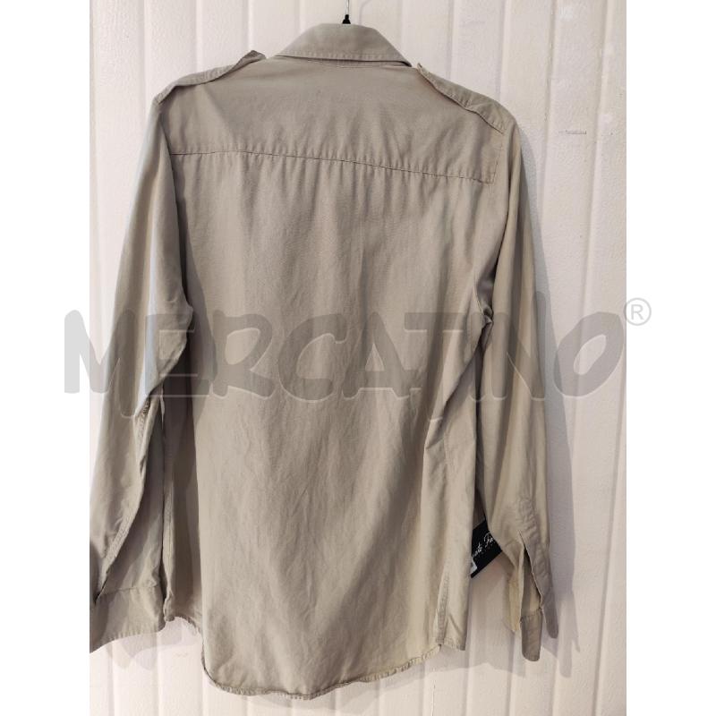 CAMICIA UOMO EMPORIO ARMANI BEIGE PROFILI BLU | Mercatino dell'Usato Mestre 4