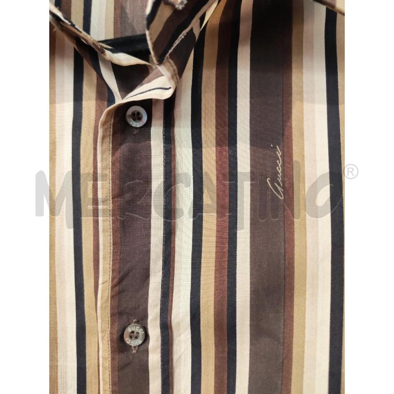 CAMICIA UOMO GUCCI RIGHE MARRONI VARI | Mercatino dell'Usato Mestre 2