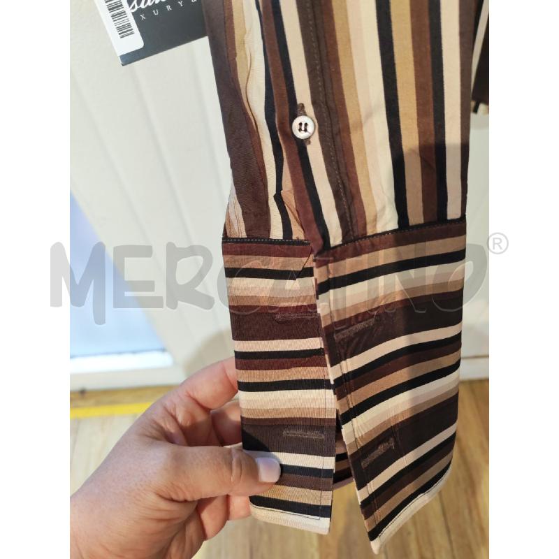 CAMICIA UOMO GUCCI RIGHE MARRONI VARI | Mercatino dell'Usato Mestre 4