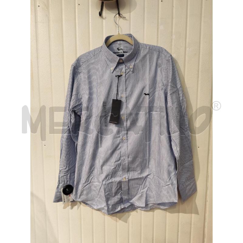CAMICIA UOMO HARMONT & BLAINE RIGHE AZZURRE BIANCHE | Mercatino dell'Usato Mestre 1