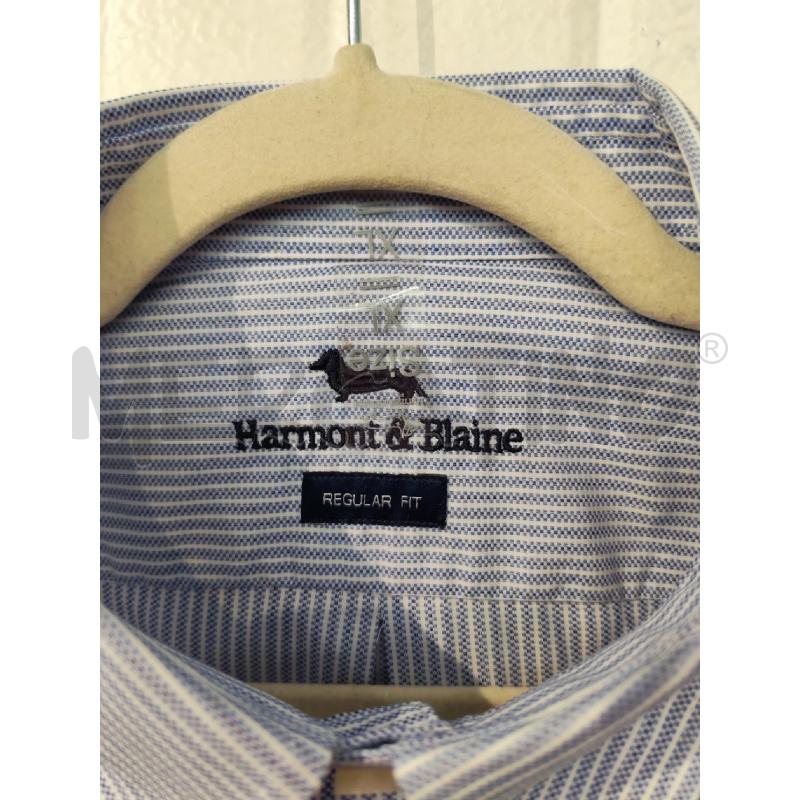 CAMICIA UOMO HARMONT & BLAINE RIGHE AZZURRE BIANCHE | Mercatino dell'Usato Mestre 2