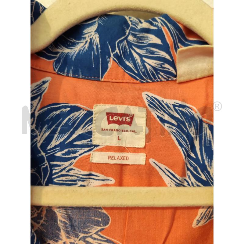 CAMICIA UOMO LEVIS' ROSA FIORI BLU | Mercatino dell'Usato Mestre 2