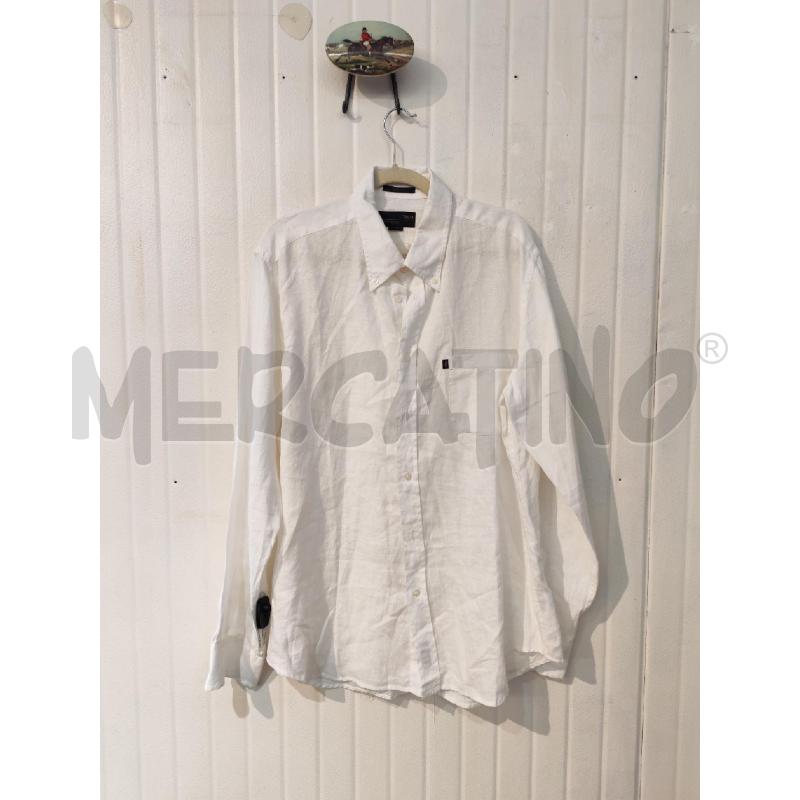 CAMICIA UOMO MARLBORO CLASSICS BIANCA 100% LINO | Mercatino dell'Usato Mestre 1