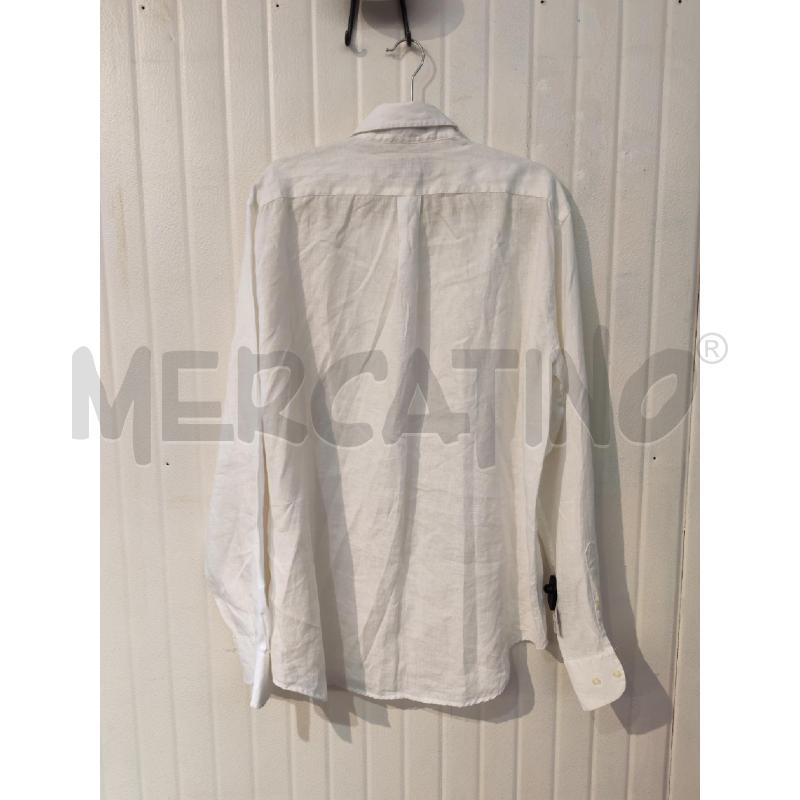 CAMICIA UOMO MARLBORO CLASSICS BIANCA 100% LINO | Mercatino dell'Usato Mestre 3