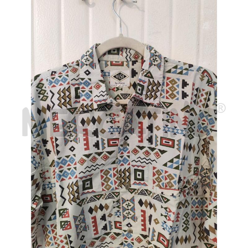 CAMICIA UOMO MASH BIANCA FANTASIA  | Mercatino dell'Usato Mestre 2
