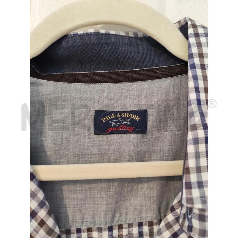 CAMICIA UOMO PAUL&SHARK MARRONE BLU QUADRETTI | Mercatino dell'Usato Mestre 2