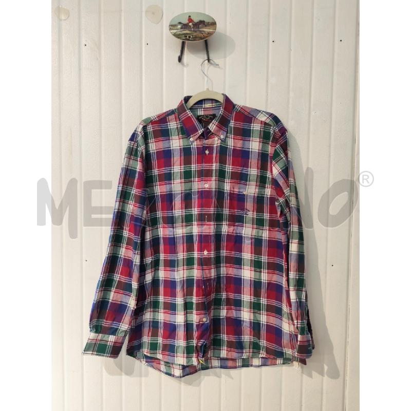 CAMICIA UOMO PAUL SHARK QUADRI ROSSI VERDI BLU | Mercatino dell'Usato Mestre 1