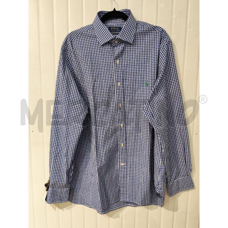 CAMICIA UOMO POLO RALPH LAUREN QUADRI BLU BIANCHI  | Mercatino dell'Usato Mestre 1