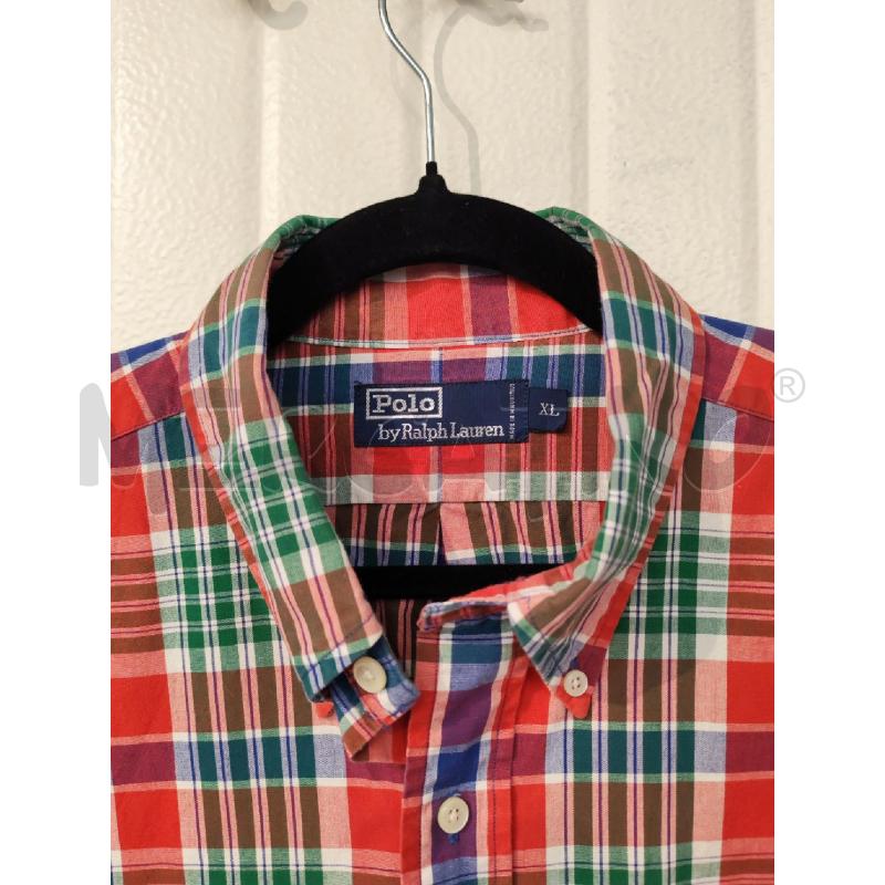 CAMICIA UOMO RALPH LAUREN ROSSO VERDE BLU BIANCO QUADRI  | Mercatino dell'Usato Mestre 2