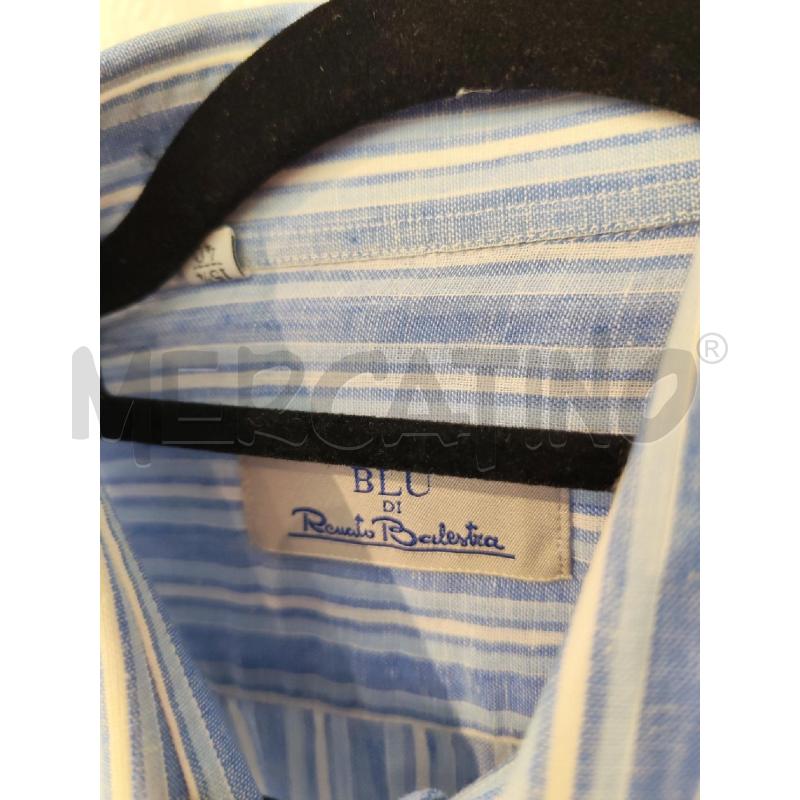 CAMICIA UOMO RENATO BALESTRA A RIGHE AZZURRE | Mercatino dell'Usato Mestre 2