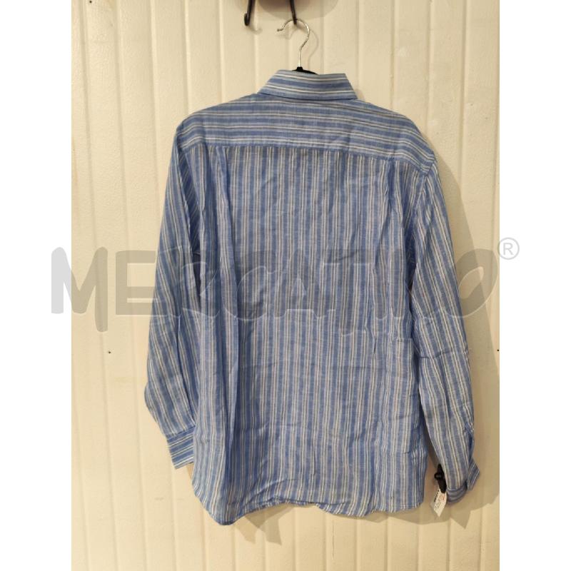 CAMICIA UOMO RENATO BALESTRA A RIGHE AZZURRE | Mercatino dell'Usato Mestre 3