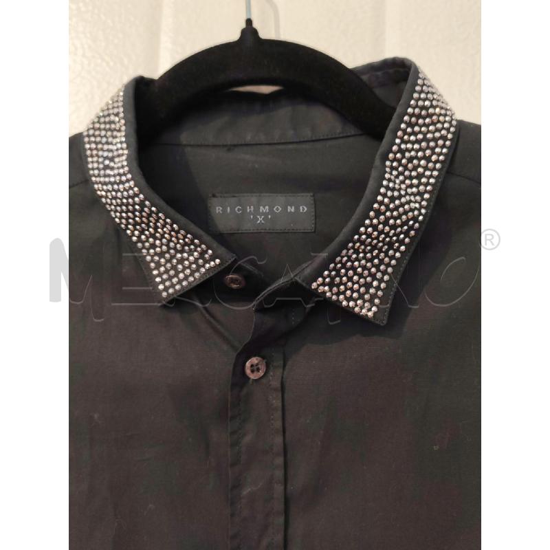 CAMICIA UOMO RICHMOND NERA COLLO BRILLANTINI | Mercatino dell'Usato Mestre 3
