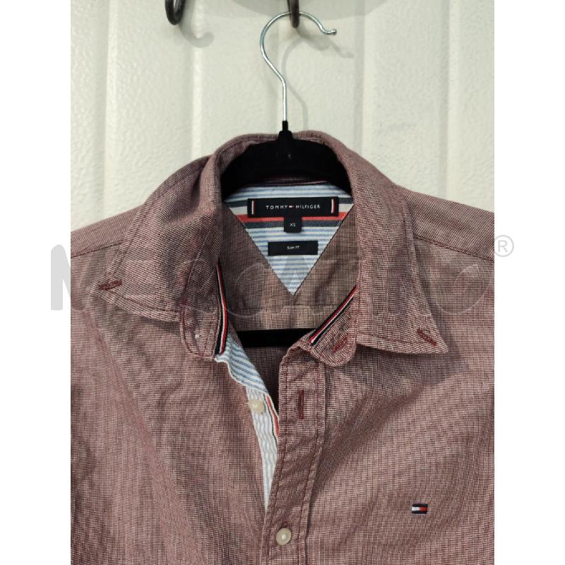 CAMICIA UOMO TOMMYHILFIGER ROSSO SCURO | Mercatino dell'Usato Mestre 2