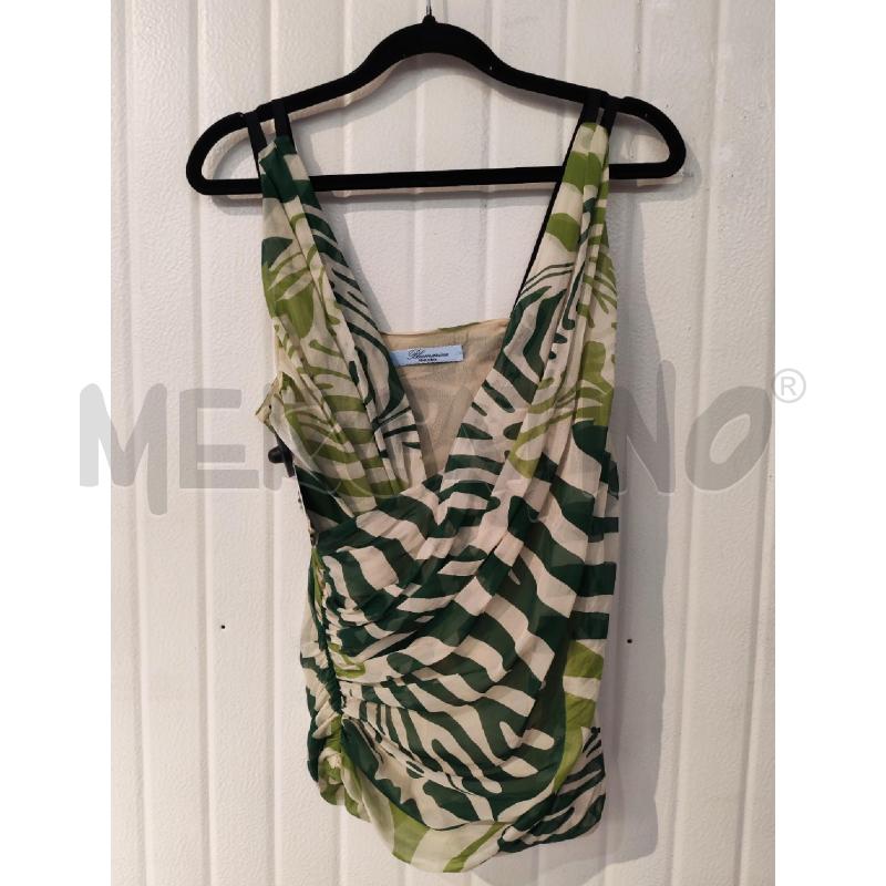 CANOTTA DONNA BLUMARINE VERDE FANTASIA | Mercatino dell'Usato Mestre 1