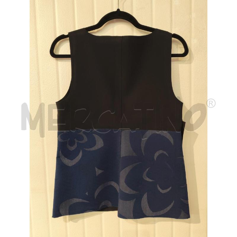 CANOTTA DONNA EMPORIO ARMANI NERA FONDO BLU | Mercatino dell'Usato Mestre 3