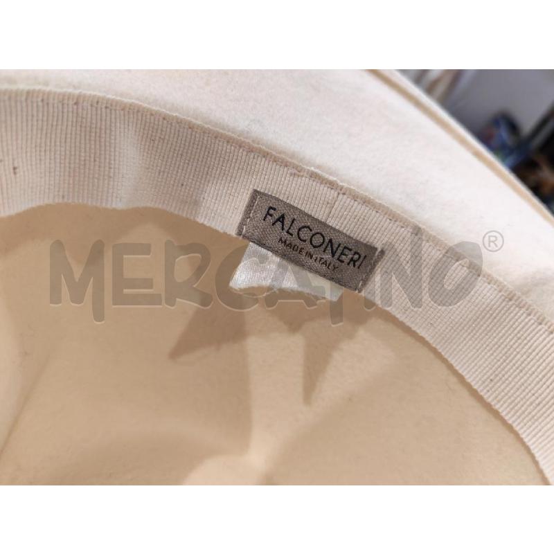 CAPPELLO DONNA FALCONERI BIANCO PATTA | Mercatino dell'Usato Mestre 3