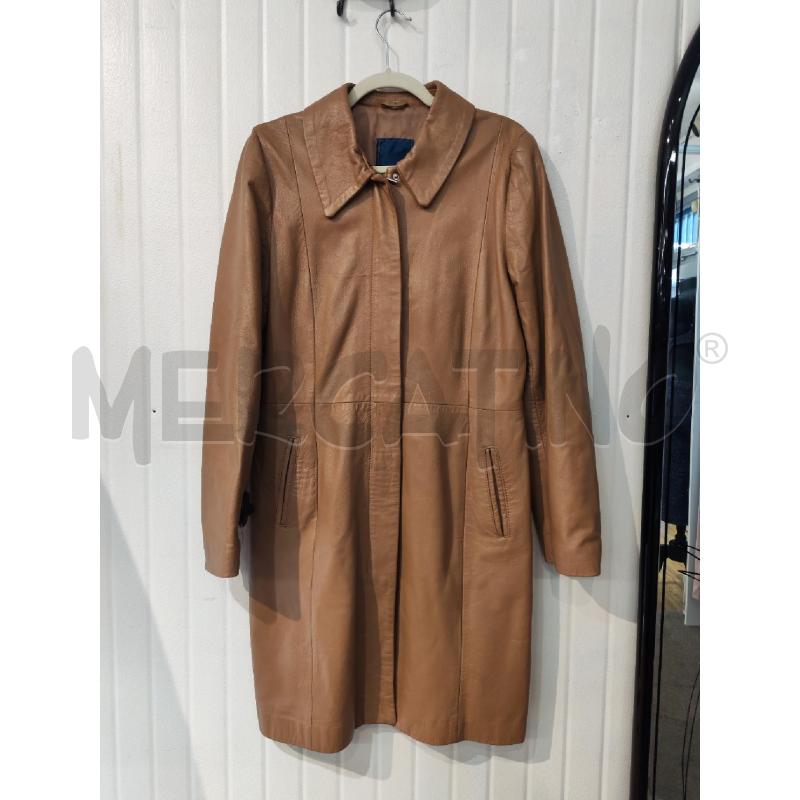 CAPPOTTO DONNA OVERPELL VERA PELLE MARRONE | Mercatino dell'Usato Mestre 1