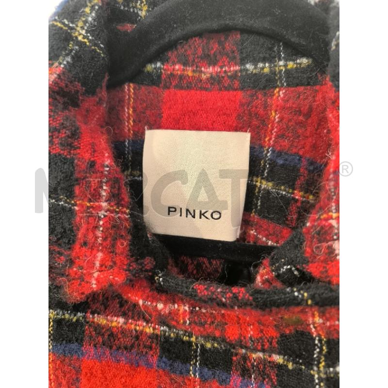 CAPPOTTO DONNA PINKO ROSSO QUADRI NERI1 | Mercatino dell'Usato Mestre 2