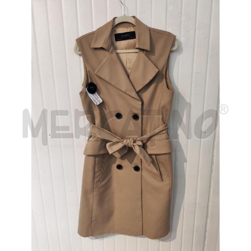 CAPPOTTO DONNA ZARA BEIGE SMANICATO | Mercatino dell'Usato Mestre 1