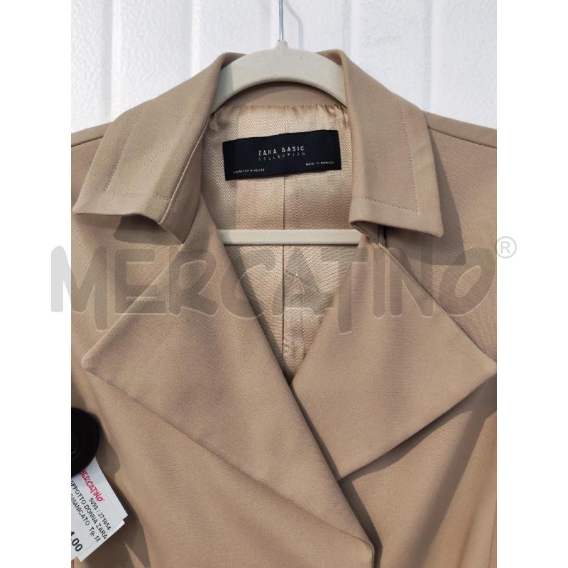 CAPPOTTO DONNA ZARA BEIGE SMANICATO | Mercatino dell'Usato Mestre 2