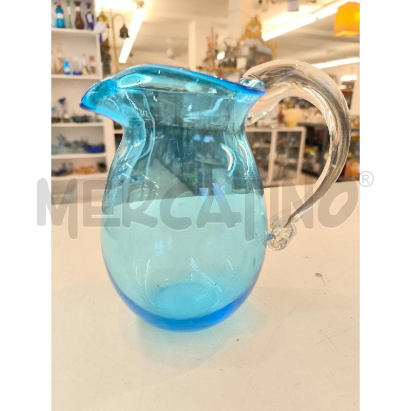 CARAFFA MURANO AZZURRA MANICO TRASPARENTE | Mercatino dell'Usato Mestre 4