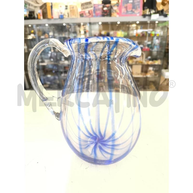 CARAFFA MURANO RIGHE BLU | Mercatino dell'Usato Mestre 1