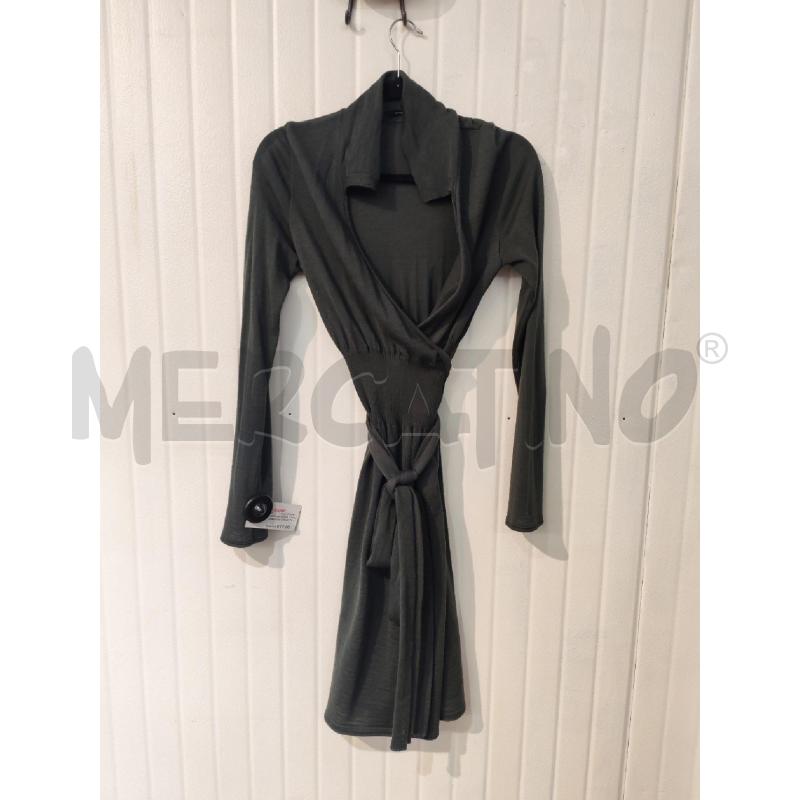 CARDIGAN DONNA ATOS LOMBARDINI GRIGIO CHIUSURA A PORTAFOGLIO | Mercatino dell'Usato Mestre 1