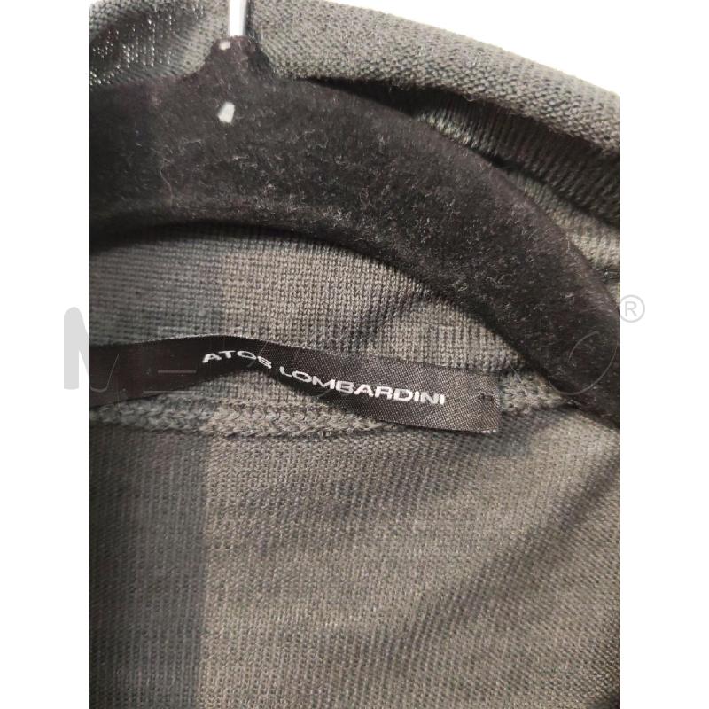 CARDIGAN DONNA ATOS LOMBARDINI GRIGIO CHIUSURA A PORTAFOGLIO | Mercatino dell'Usato Mestre 2
