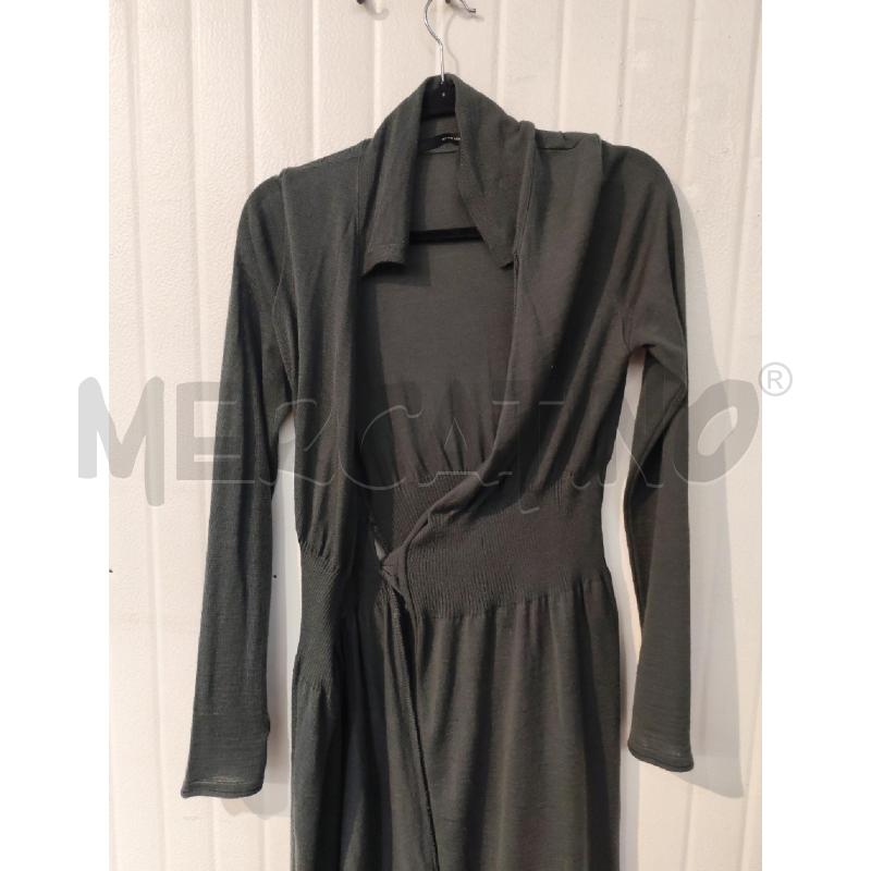 CARDIGAN DONNA ATOS LOMBARDINI GRIGIO CHIUSURA A PORTAFOGLIO | Mercatino dell'Usato Mestre 3