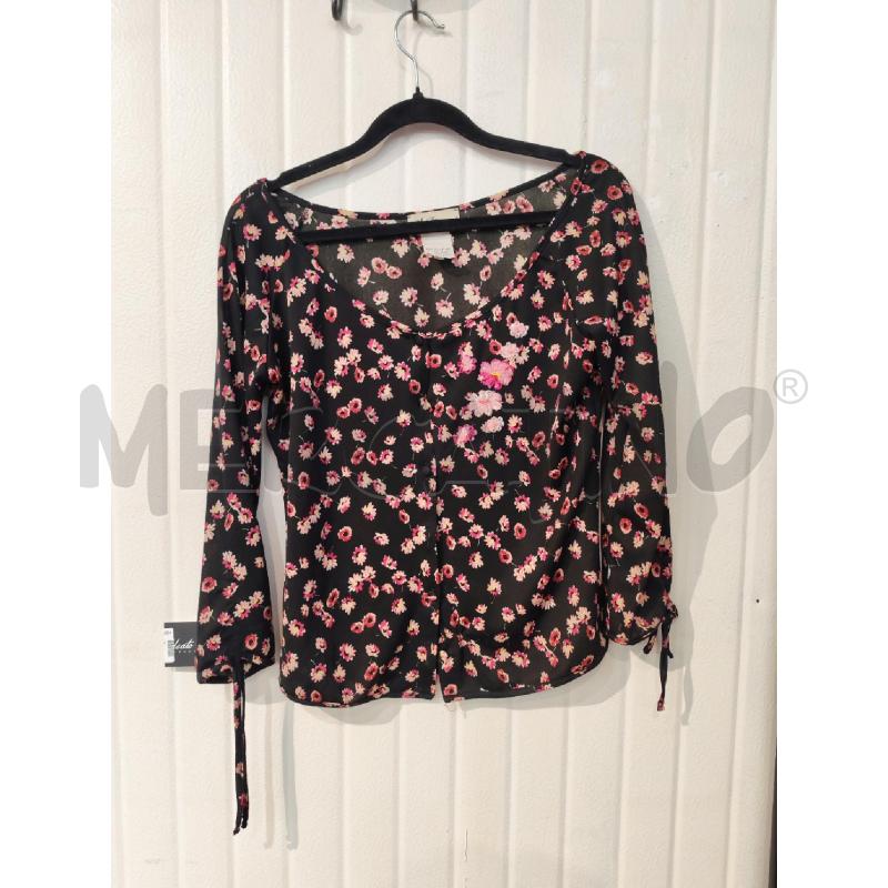 CARDIGAN DONNA BLUMARINE NERO FIORI FUCSIA | Mercatino dell'Usato Mestre 1