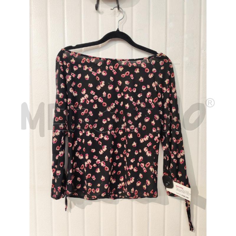 CARDIGAN DONNA BLUMARINE NERO FIORI FUCSIA | Mercatino dell'Usato Mestre 3