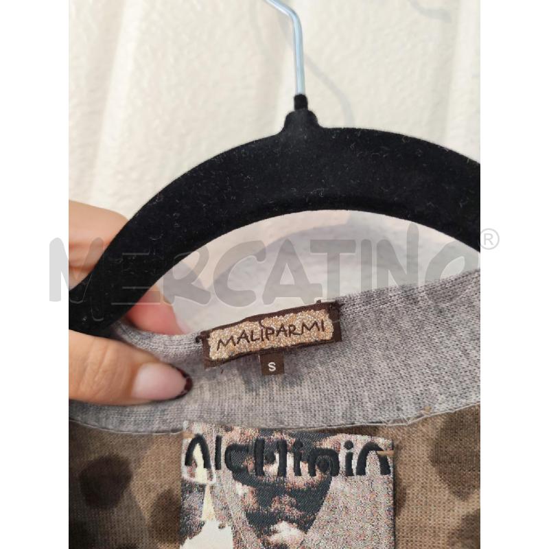 CARDIGAN DONNA MALIPARMI MARRONE MACCHIE MARRONE SCURO | Mercatino dell'Usato Mestre 2
