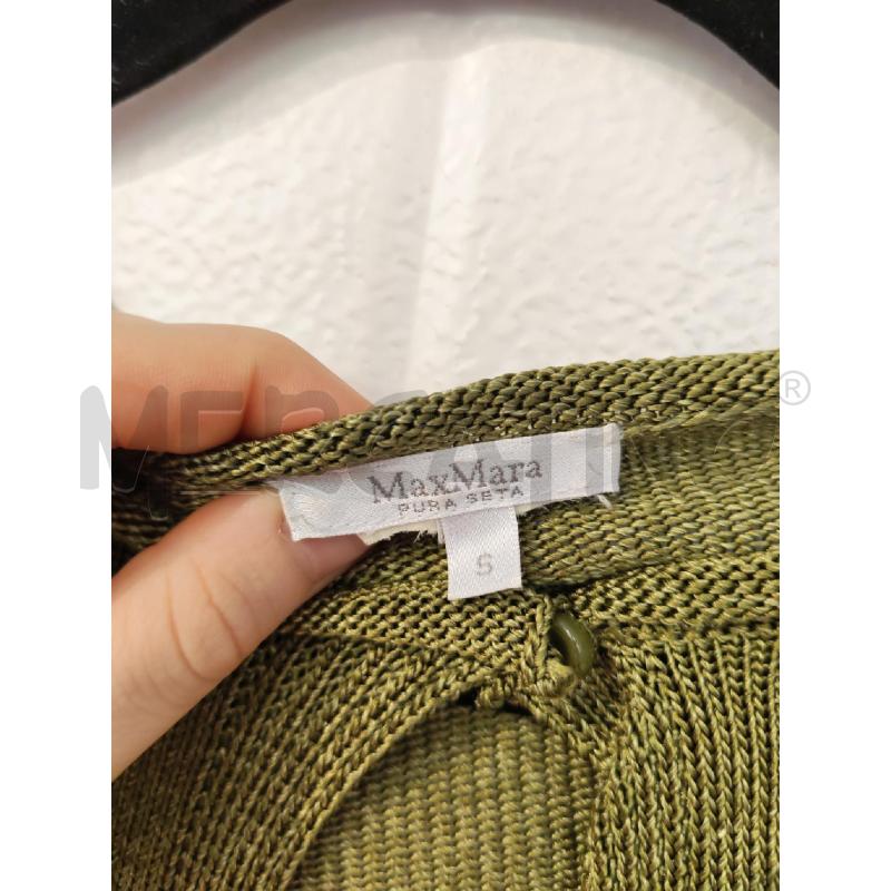 CARDIGAN DONNA MAX MARA PURA SETA VERDE | Mercatino dell'Usato Mestre 2