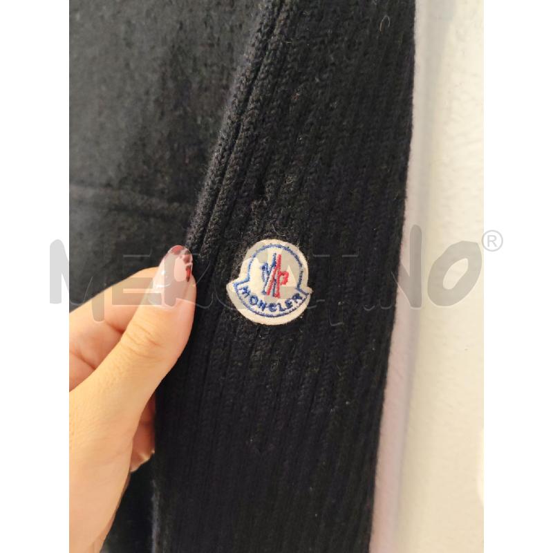 CARDIGAN DONNA MONCLER NERO CERNIERA DAVANTI | Mercatino dell'Usato Mestre 2