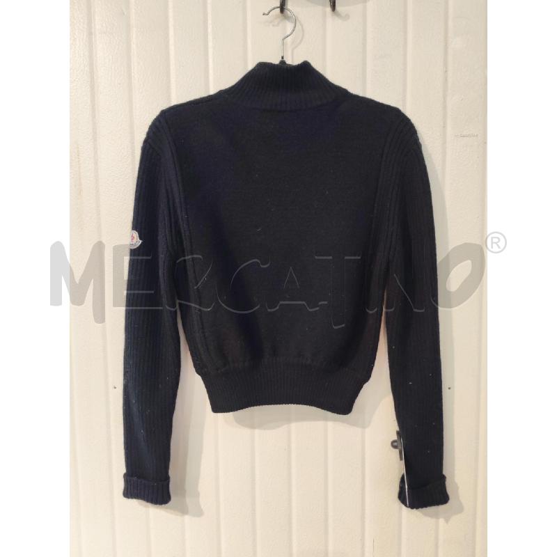 CARDIGAN DONNA MONCLER NERO CERNIERA DAVANTI | Mercatino dell'Usato Mestre 3